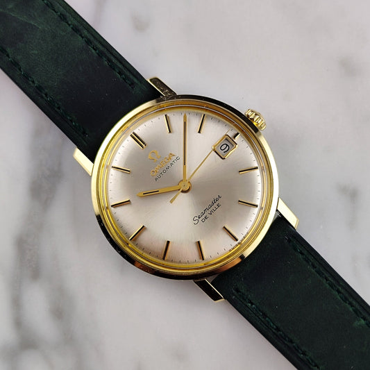 Vintage Omega Seamaster De Ville Gold White Dial 1964 [REF. 166.020]