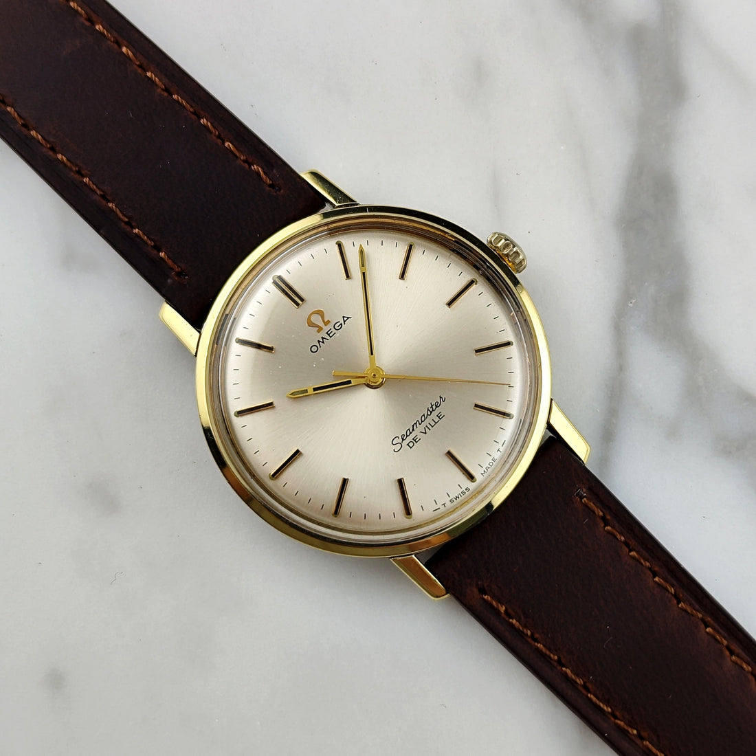 Omega Seamaster De Ville Ref. 135.020 Gold TwoTone 1969 – Vintage Dresswatch Cal. 601 Handaufzug