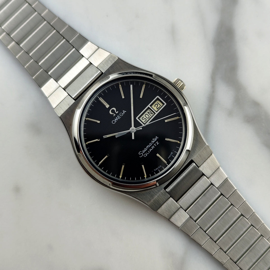 Omega Seamaster Day-Date Deutsch Schwarz Ref. 196.0131 1976
