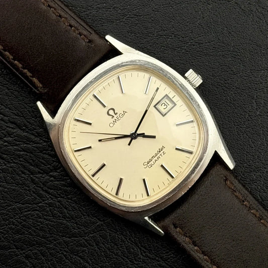 OMEGA Seamaster Quartz Cream Dial Steel Date [REF. 196.0150]