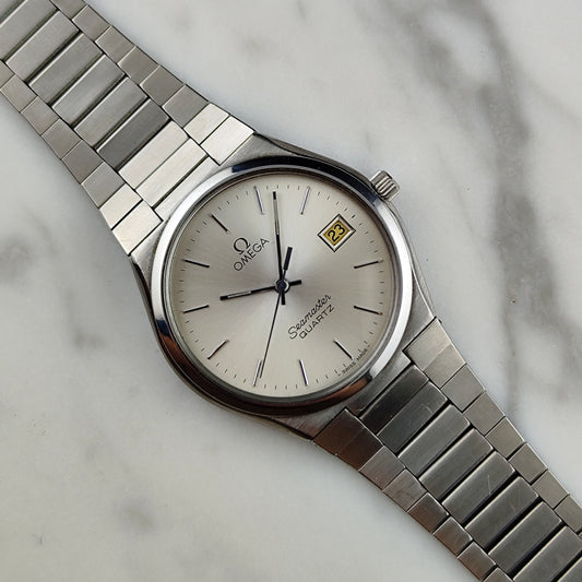 Omega Seamaster Quartz Date Silver Dial 1979 – Vintage Eleganz mit zuverlässigem Quarzwerk [Ref. 196.0168]