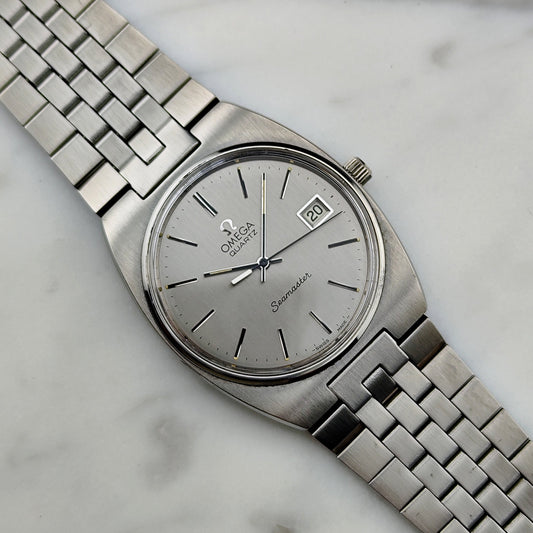 Omega Seamaster Quartz Date Steel 1976 Ref. 196.0083 Mint