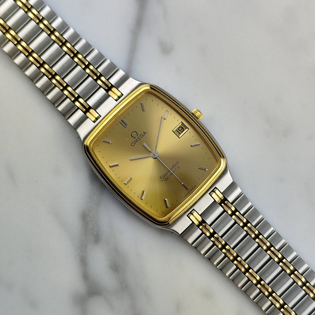 Vintage Omega Seamaster Quartz Two Tone 1982 [REF. 196.0239]