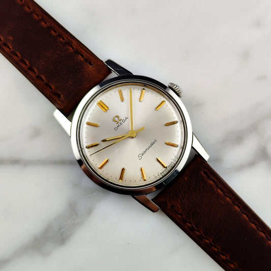 Omega Seamaster Ref. 135.005 Gold 1964 – Vintage Dresswatch mit Box & Cal. 600 Handaufzug