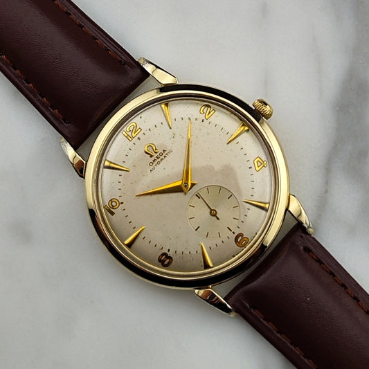 Omega Wadsworth Automatic Gold Ref. 2398-2 – Vintage 1947, Serviced