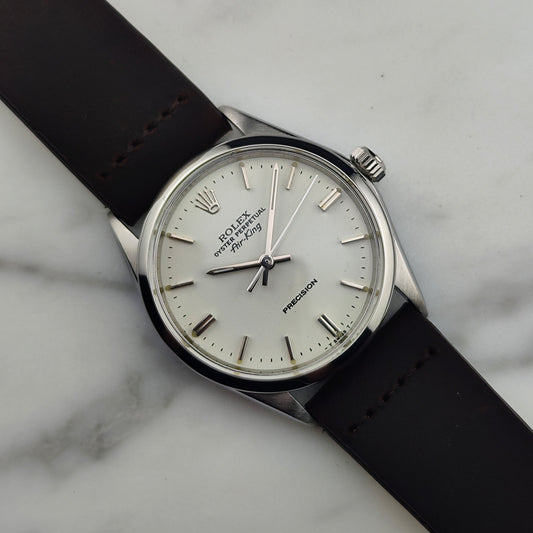 Rolex Air-King Precision 5500 Weißes Zifferblatt 1970 Stahl