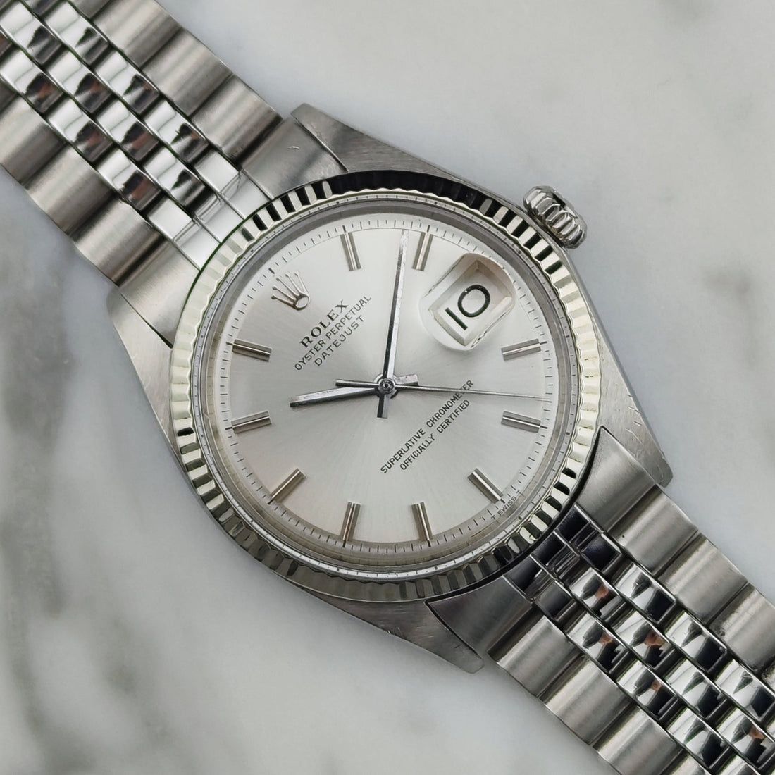 Rolex Datejust 36 Ref. 1601 – Silbernes Zifferblatt & Jubilee-Band