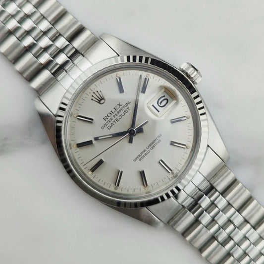 ROLEX Datejust 36 White Gold 18ct Bezel Mint [REF. 16014]