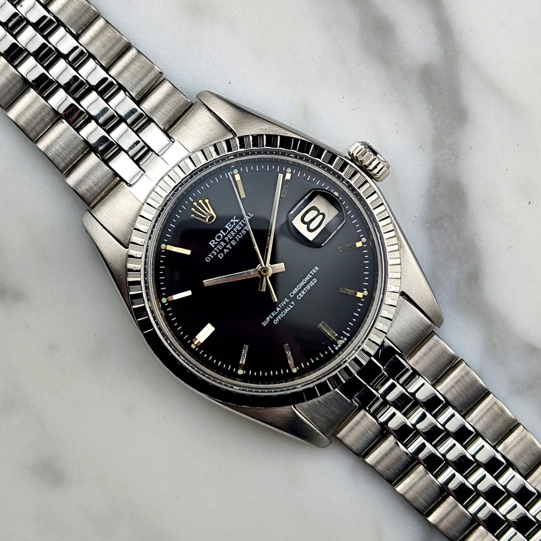 Rolex Datejust 36 Schwarz 1969 Ref. 1601 – Serviced 12/2025