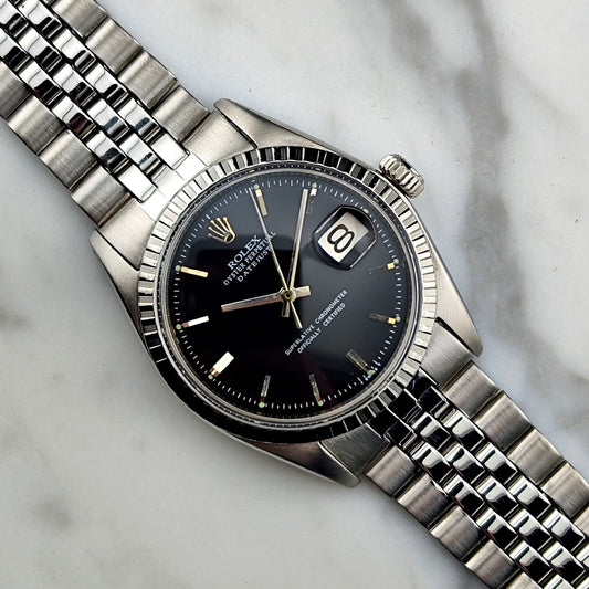 Rolex Datejust 36 Schwarz 1969 Ref. 1601 – Serviced 12/2025