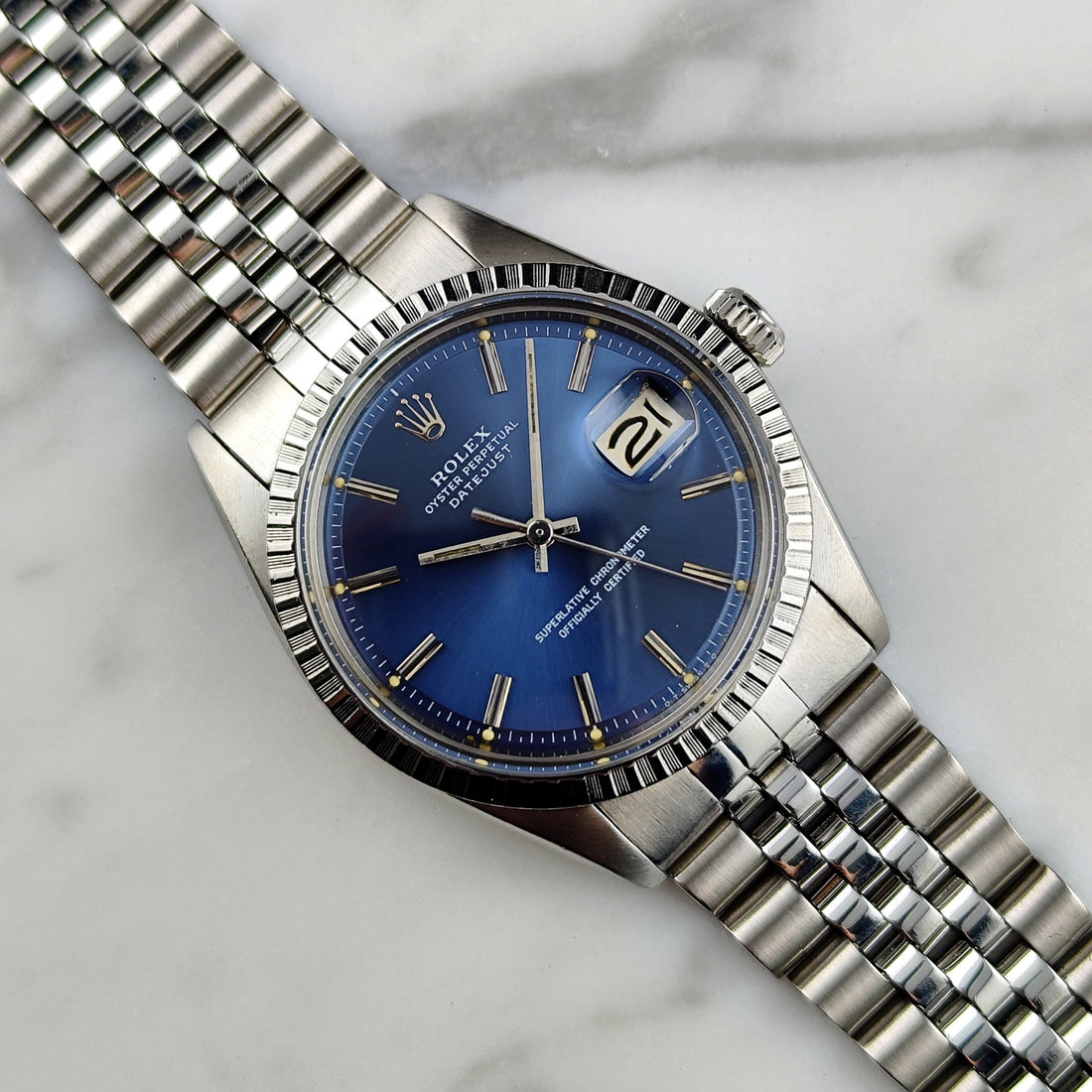 Rolex Datejust 36 Blue Dial Ref. 1603R 1978 – Vintage Rolex Oyster Perpetual Serviced 05/2026