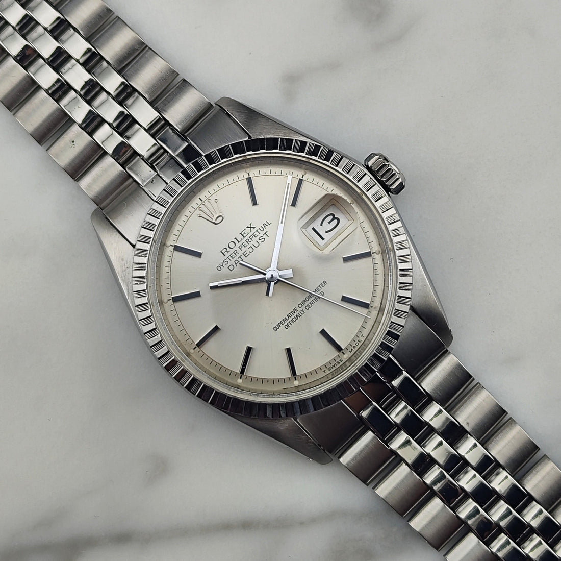 Vintage Rolex Datejust 36 Silver Dial Stahl [REF. 1603]