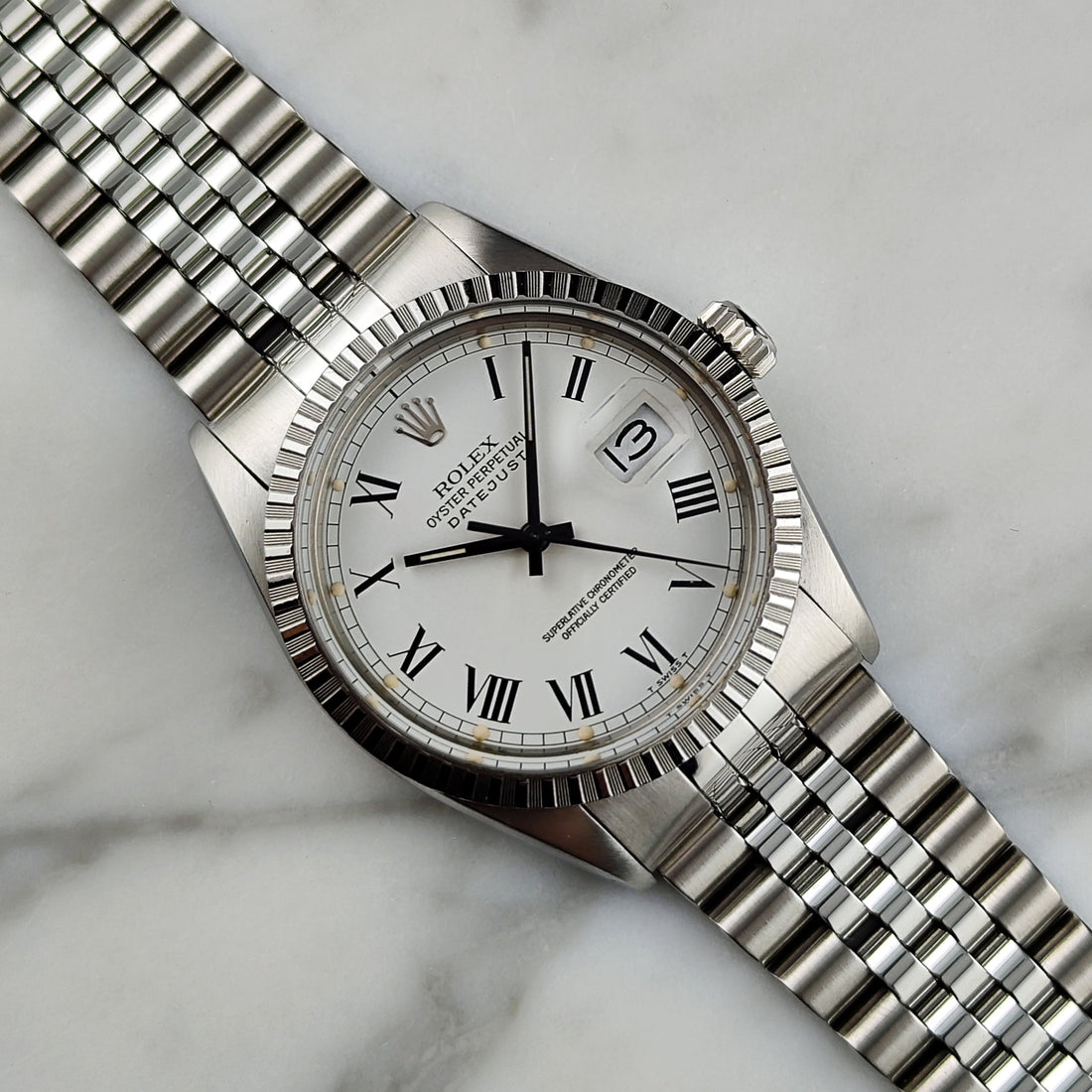 Rolex Datejust 36 Ref. 16030 (1985) – Seltener White Buckley Dial in außergewöhnlichem Mint+ Zustand