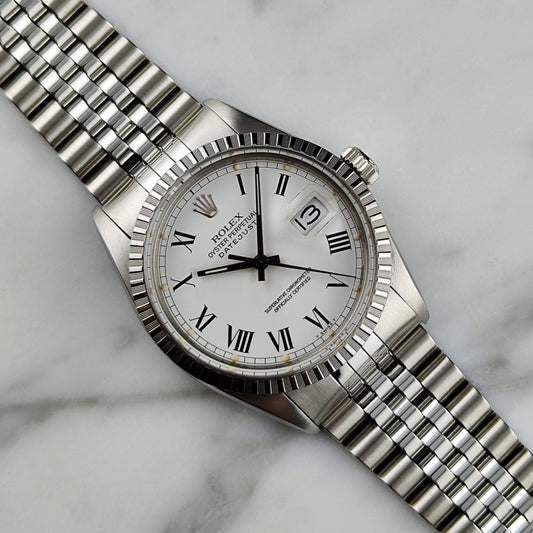 Rolex Datejust 36 Ref. 16030 (1985) – Seltener White Buckley Dial in außergewöhnlichem Mint+ Zustand