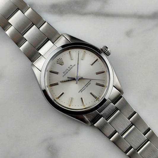 Rolex Oyster Perpetual Ref. 1002 (1981) – Serviced Vintage Klassiker aus Stahl mit Cal. 1570