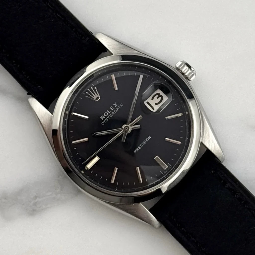 ROLEX Oyster Precision Date Black Dial Mint Perfect Condition [REF. 6694]