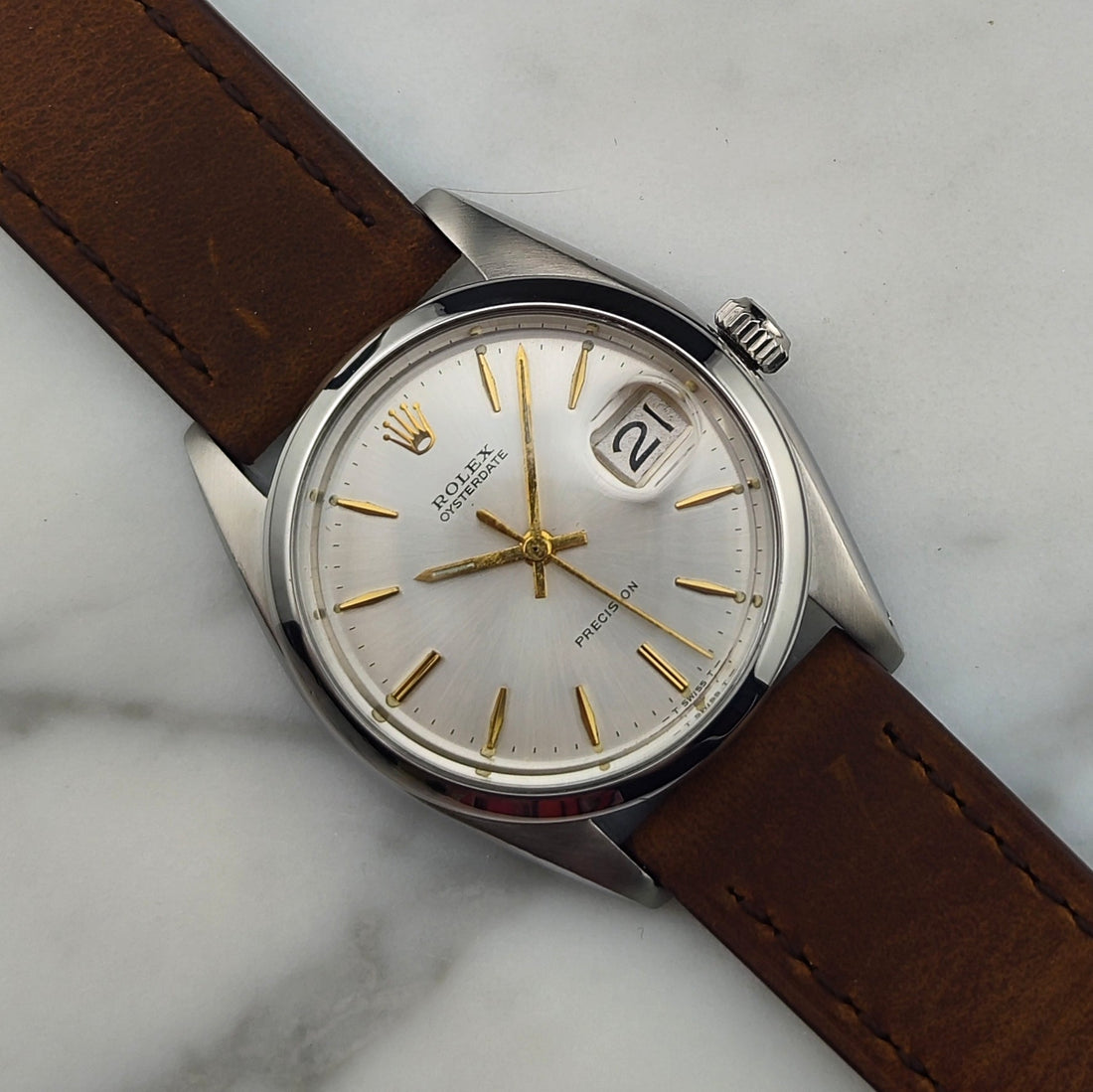 Rolex Oyster Precision Date 6694 – Vintage 1966, Handaufzug, Stahl/Gold