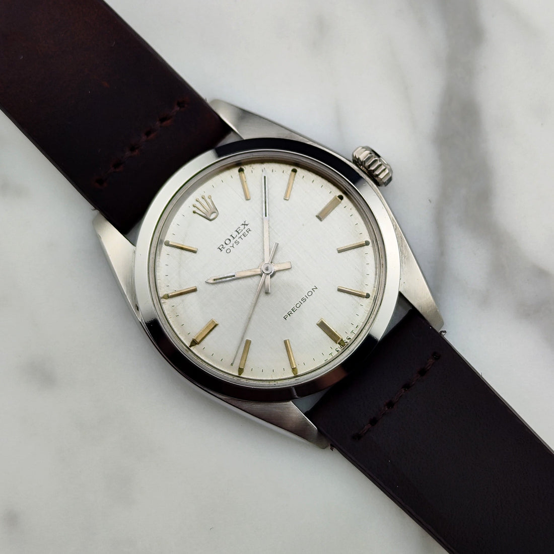 Rolex Oyster Precision 1971 White Linen Dial Mint Ref. 6426