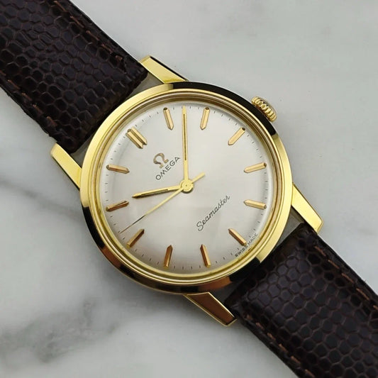 OMEGA Seamaster Gold White Dial Mint 1964 [REF. 135.005]