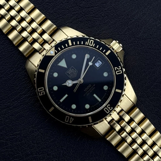 TAG Heuer Professional 1000 Gold „Wolf of Wallstreet“ Mint Rare [REF. 984.013B]