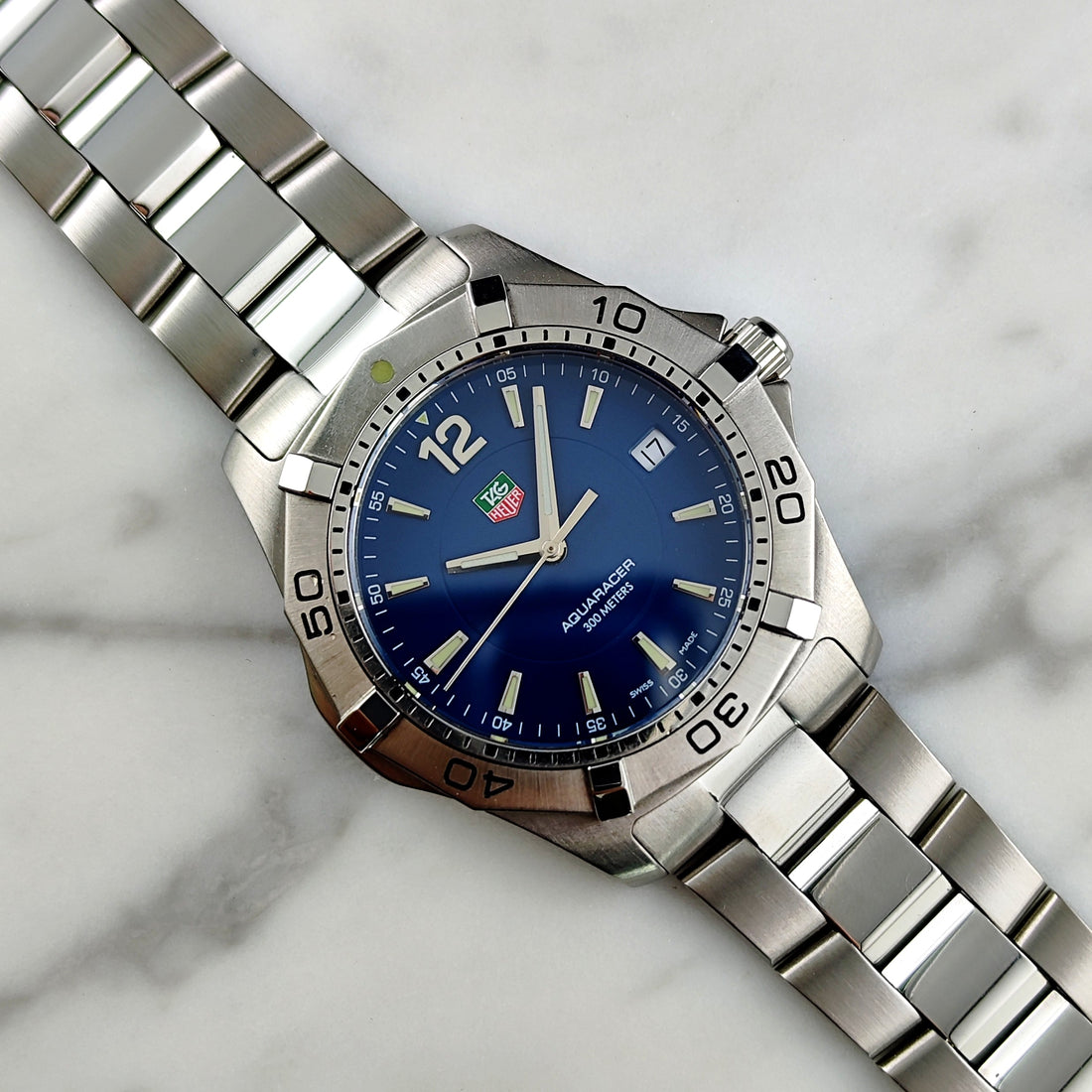 TAG Heuer Aquaracer WAF1113 Blaues Zifferblatt – Quartz Diver mit Saphirglas ca. 2000