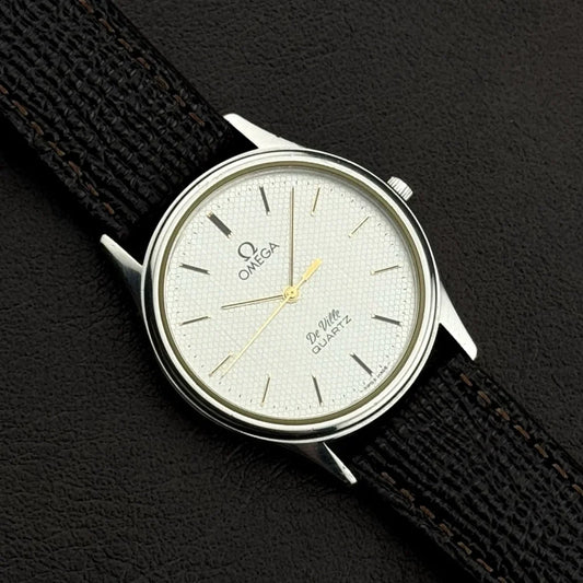 Vintage OMEGA De Ville Quartz Honeycomb Dial [REF. 195.0011]