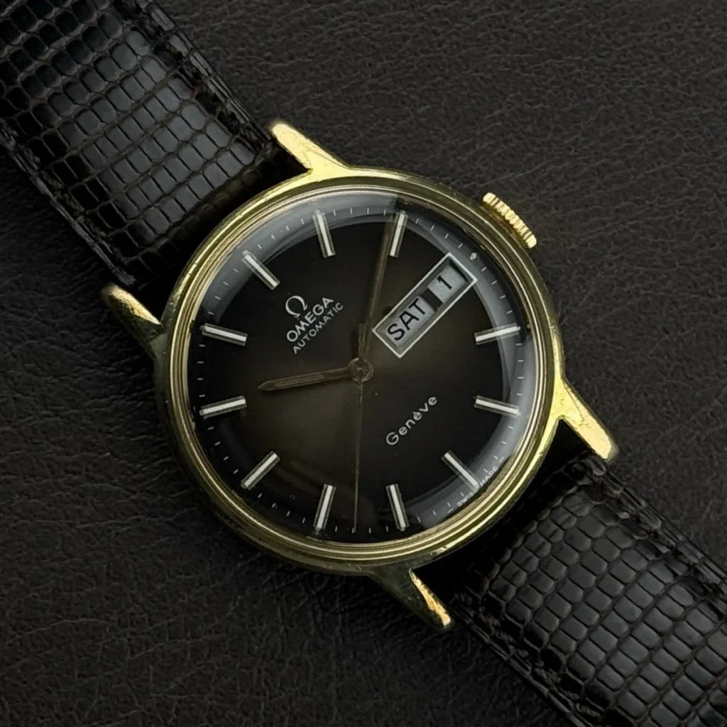 Vintage OMEGA Geneve Automatic Brown Dial Rare [REF. 166.0117]
