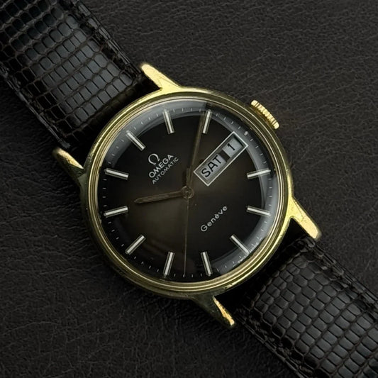 Vintage OMEGA Geneve Automatic Brown Dial Rare [REF. 166.0117]