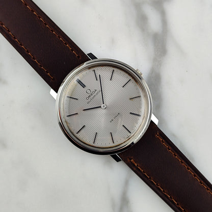 OMEGA De Ville Automatic Rare Tapestry Dial White 1966 [REF. 151.0039]