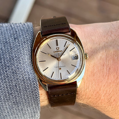 OMEGA Constellation C-Shape Gold White Dial 1968 Original Crystal [REF. 168.017]