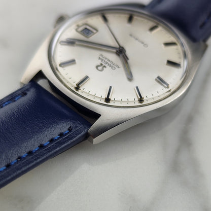 OMEGA Genève Automatic Steel Blue Strap Near Mint [REF. 166.041]