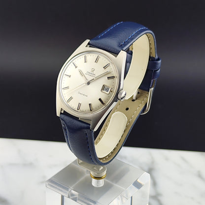 OMEGA Genève Automatic Steel Blue Strap Near Mint [REF. 166.041]