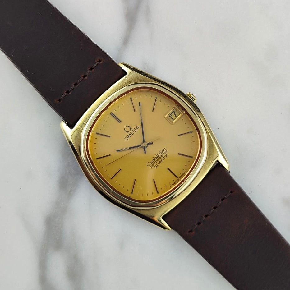 Omega Constellation Chronometer Quartz Gold 1978 [REF. 198.0125]