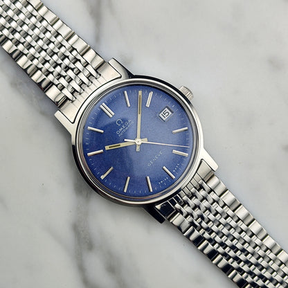 OMEGA Genéve Blue Sparkle Dial Serviced 01/2026 [REF. 166.0163]