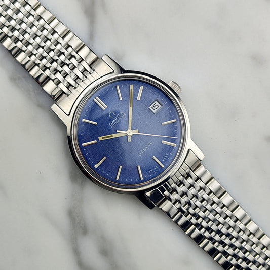 OMEGA Genéve Blue Sparkle Dial Serviced 01/2026 [REF. 166.0163]