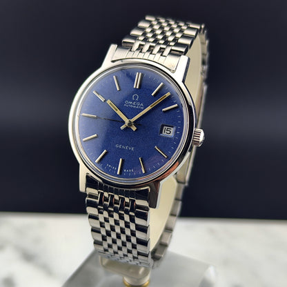 OMEGA Genéve Blue Sparkle Dial Serviced 01/2026 [REF. 166.0163]