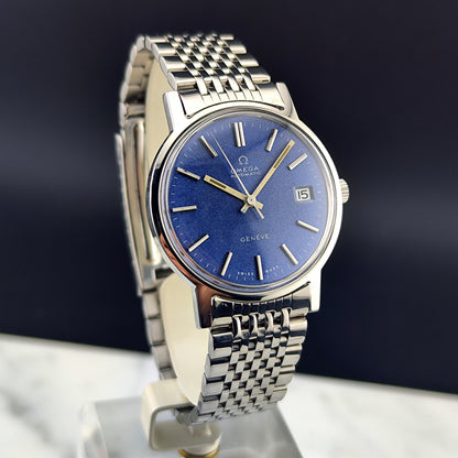 OMEGA Genéve Blue Sparkle Dial Serviced 01/2026 [REF. 166.0163]