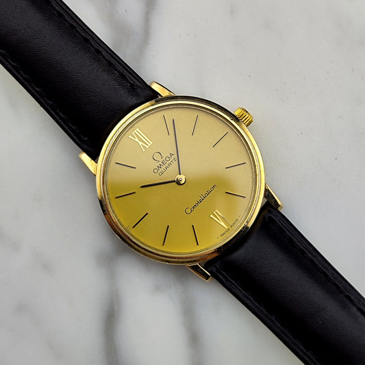OMEGA Constellation Roman Dial Gold Quartz [REF. 191.032]