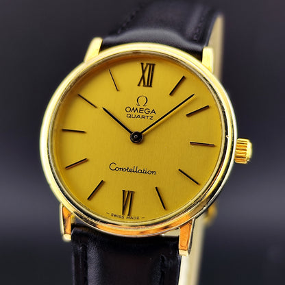 OMEGA Constellation Roman Dial Gold Quartz [REF. 191.032]