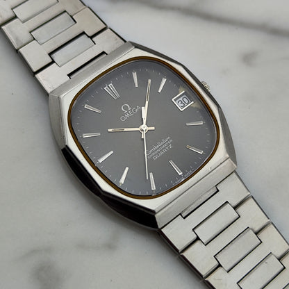 OMEGA Constellation Chronometer Quartz Black Dial Rare 1978 [REF. 198.0123]