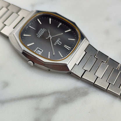 OMEGA Constellation Chronometer Quartz Black Dial Rare 1978 [REF. 198.0123]