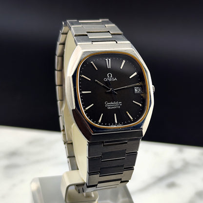 OMEGA Constellation Chronometer Quartz Black Dial Rare 1978 [REF. 198.0123]