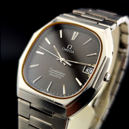 OMEGA Constellation Chronometer Quartz Black Dial Rare 1978 [REF. 198.0123]
