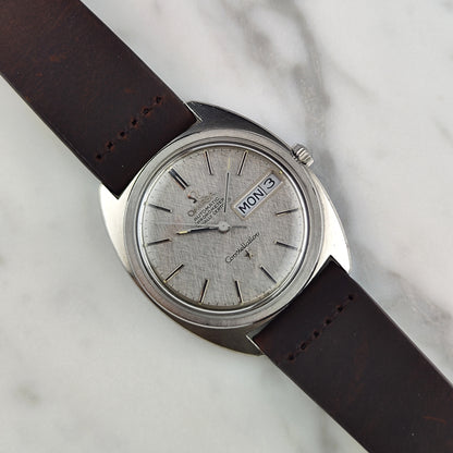 Omega Constellation C-Shape Linen Dial German Day-Date 1968 [REF. 168.019]