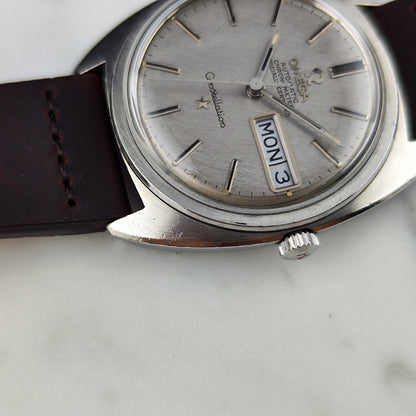 Omega Constellation C-Shape Linen Dial German Day-Date 1968 [REF. 168.019]