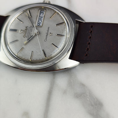 Omega Constellation C-Shape Linen Dial German Day-Date 1968 [REF. 168.019]