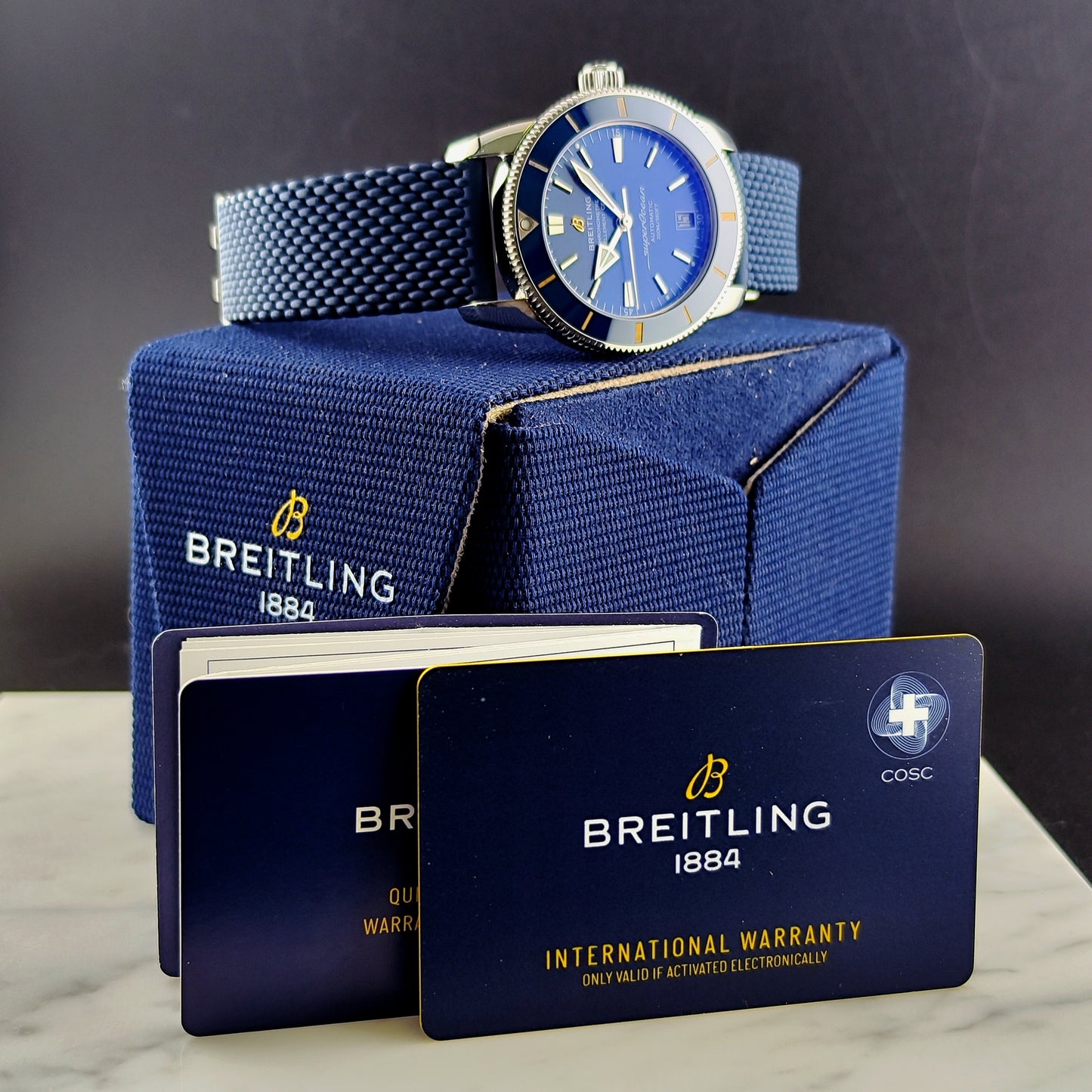 BREITLING Superocean Heritage Blue B20 42 2021 Box and Papers [REF. AB2010]