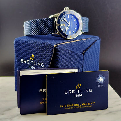 BREITLING Superocean Heritage Blue B20 42 2021 Box and Papers [REF. AB2010]