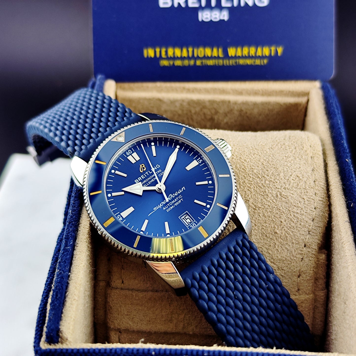 BREITLING Superocean Heritage Blue B20 42 2021 Box and Papers [REF. AB2010]