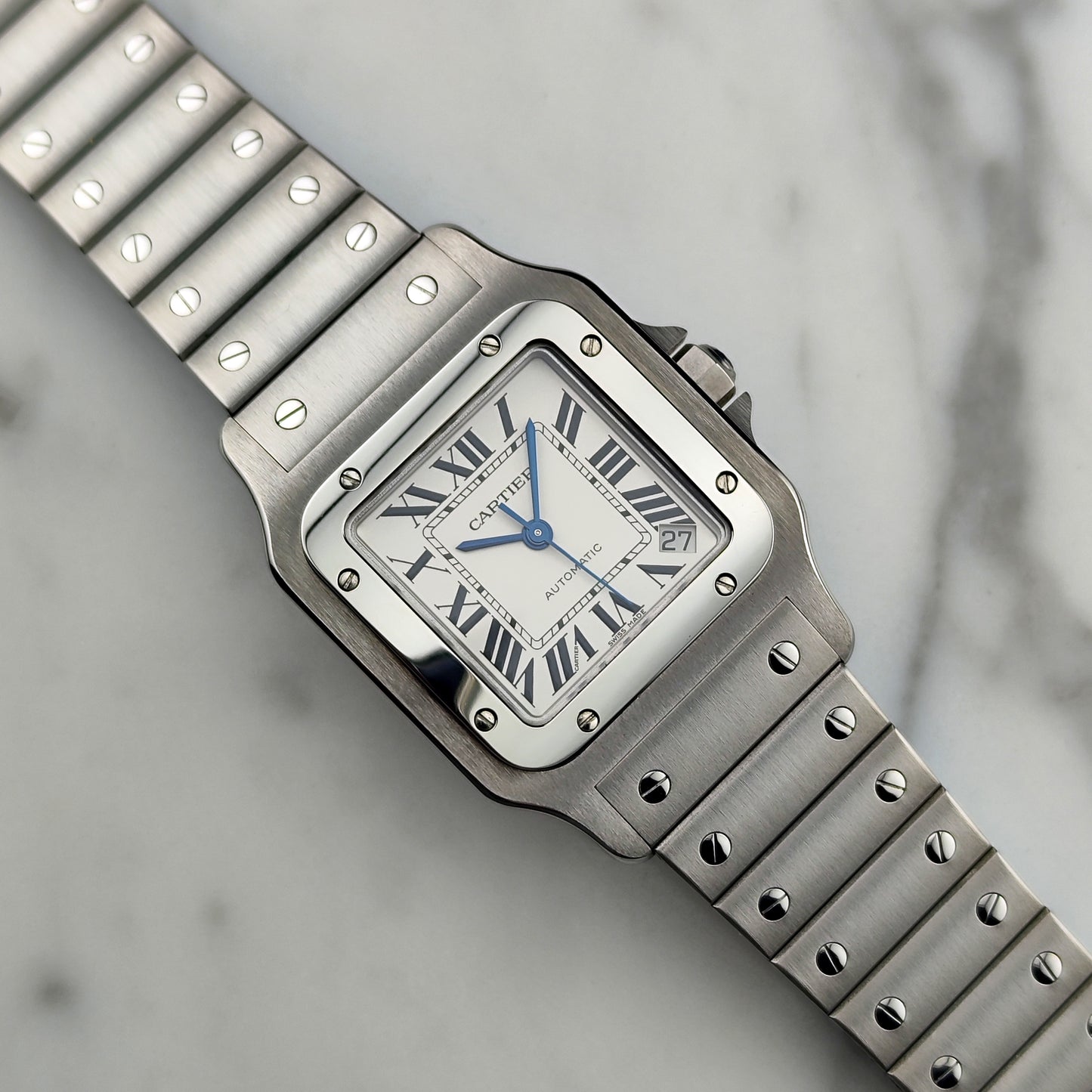 CARTIER Santos Galbee 32mm Mega Fullset Wempe Serviced 12/2025 [REF. 2823]